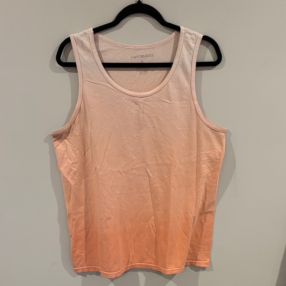 Original Paperbacks Peach Ombre Tank Top